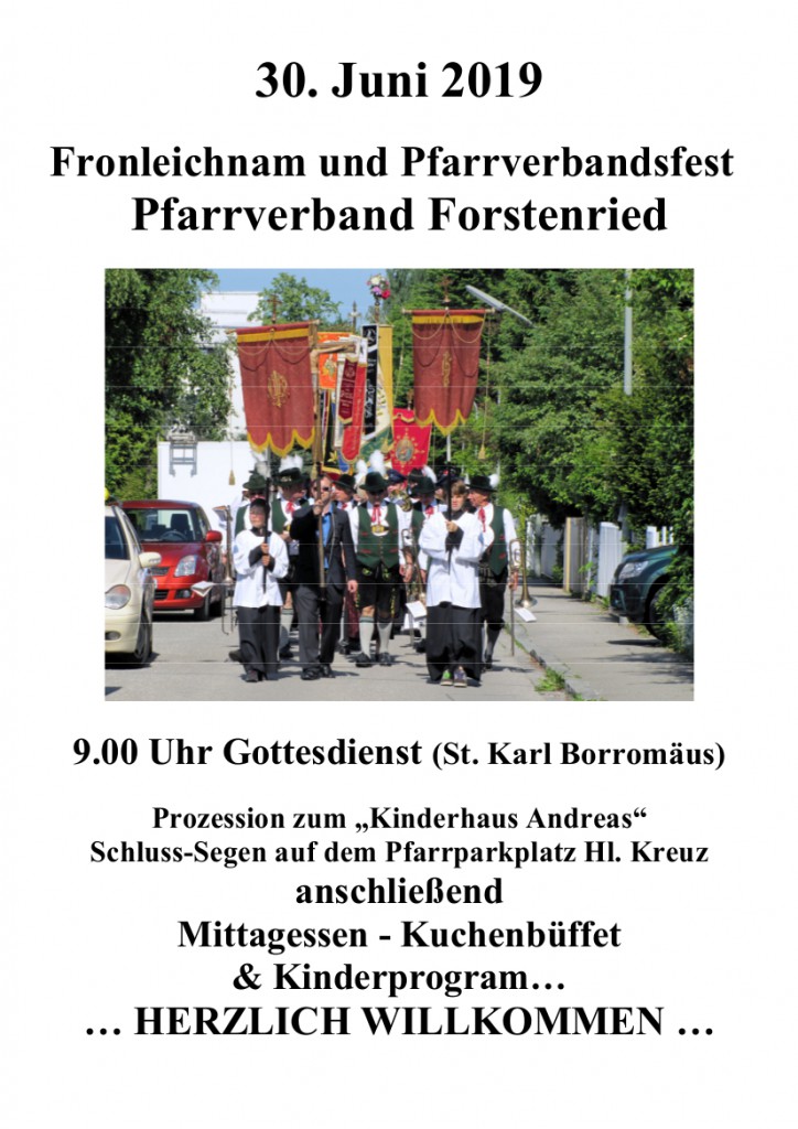 Plakat Fronleichnam 2019